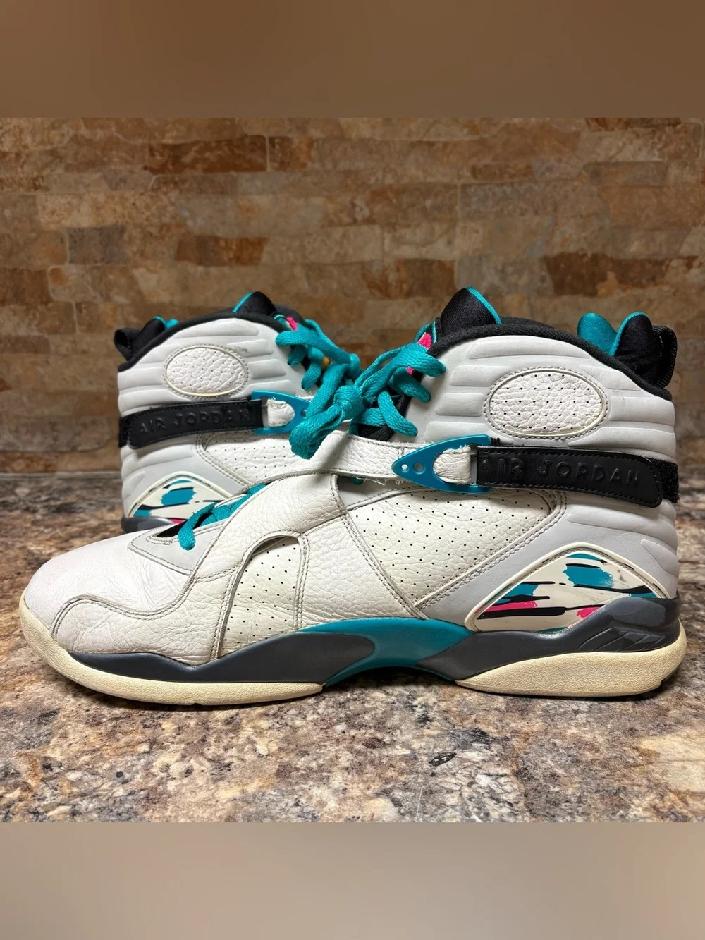 Air Jordan 8 Retro South Beach 305381-113 Size 14